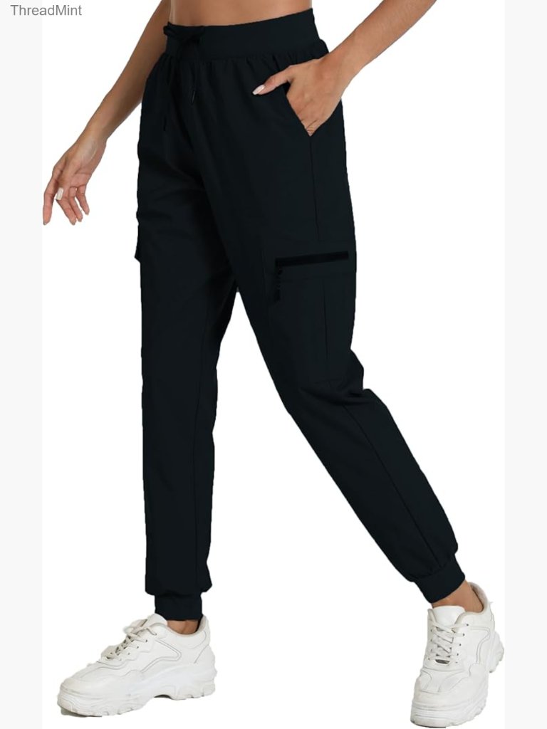 Cargo Joggers With Pockets Quick Dry Athletic Pants For Women Travel Hiking